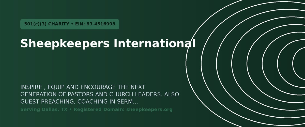 Sheepkeepers International Identity Banner